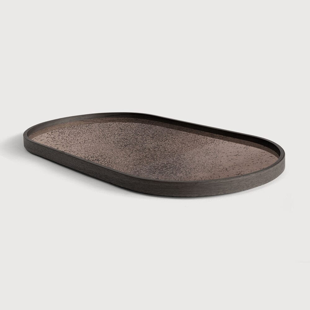 Plateau en miroir Aged de Ethnicraft, bronze, 71 x 36 x 3 cm-4