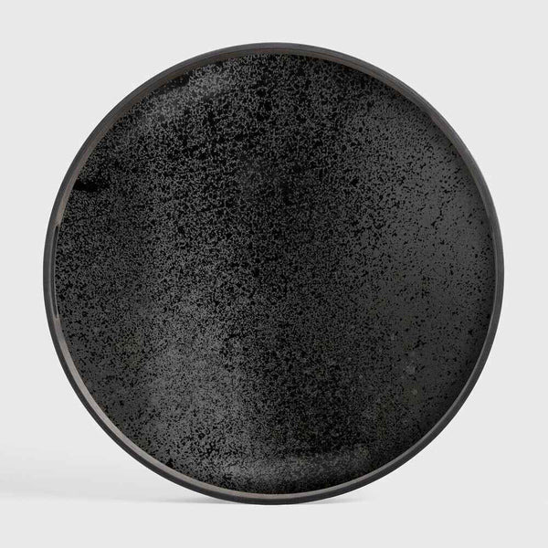 Plateau en verre Aged de Ethnicraft, Rond, 48 x 48 x 4 cm-1