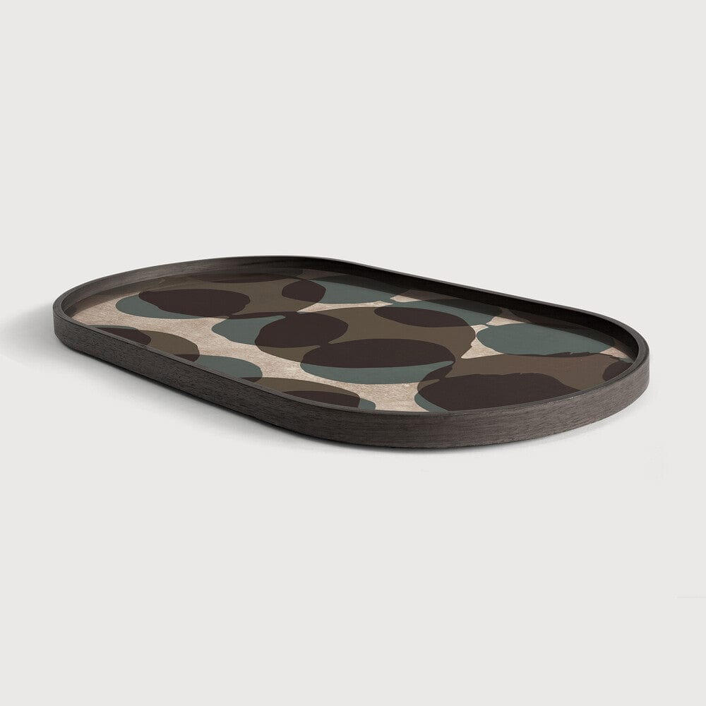 Plateau en verre Connected Dots de Ethnicraft, Oblong, 71 x 36 x 3 cm-6