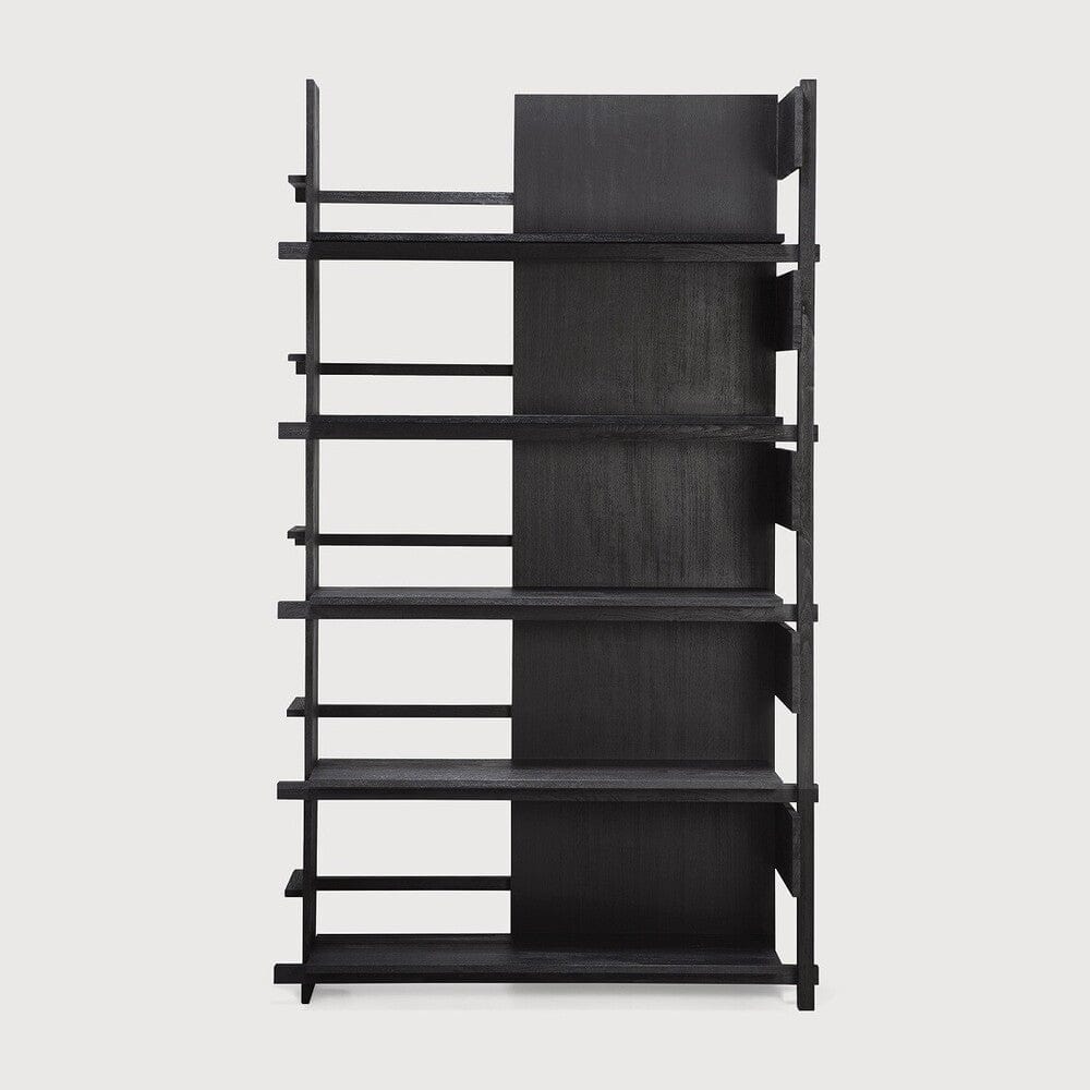 Ethnicraft Rack Abstract, teck noir, 123x35x210 cm