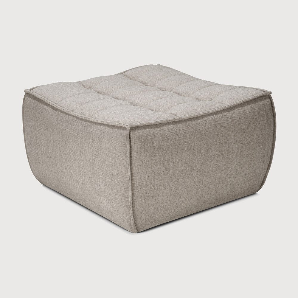 Ethnicraft Repose-pieds N701 Tissu Éco, 70 x 70 x 43 cm-17