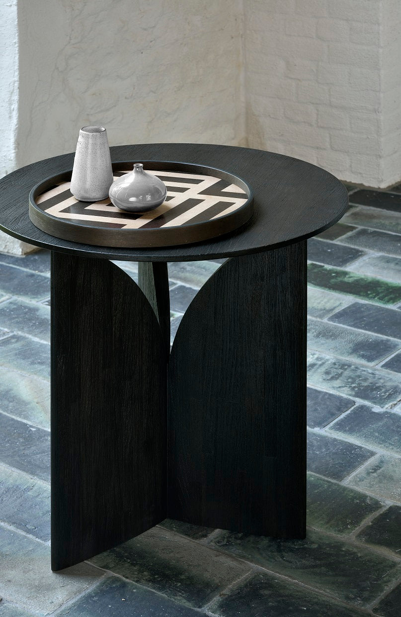 Table d'appoint Ethnicraft Fin en teck noir - 03