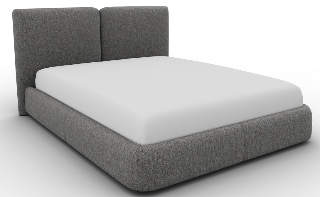 Lit Calligaris CS6088 Magenta avec tête de lit tapissée-09