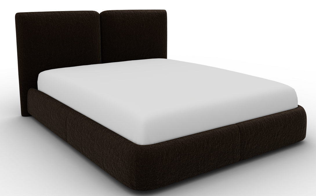 Lit Calligaris CS6088 Magenta avec tête de lit tapissée-12