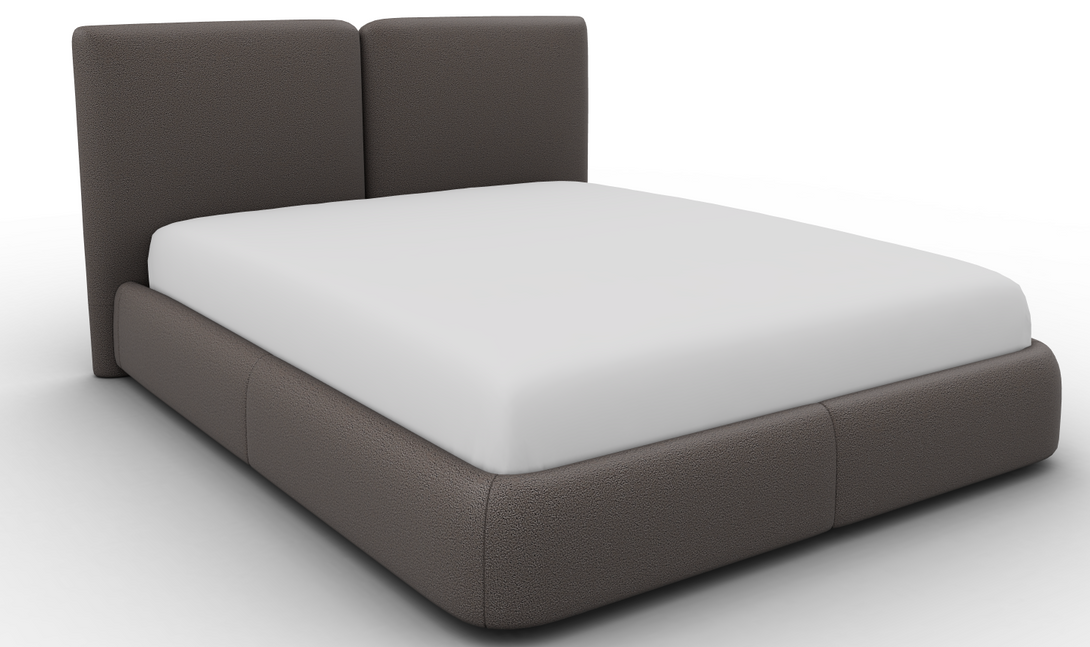 Lit Calligaris CS6088 Magenta avec tête de lit tapissée-15