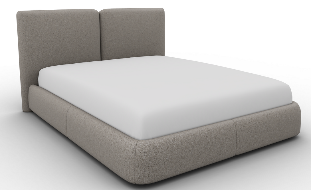 Lit Calligaris CS6088 Magenta avec tête de lit tapissée-17