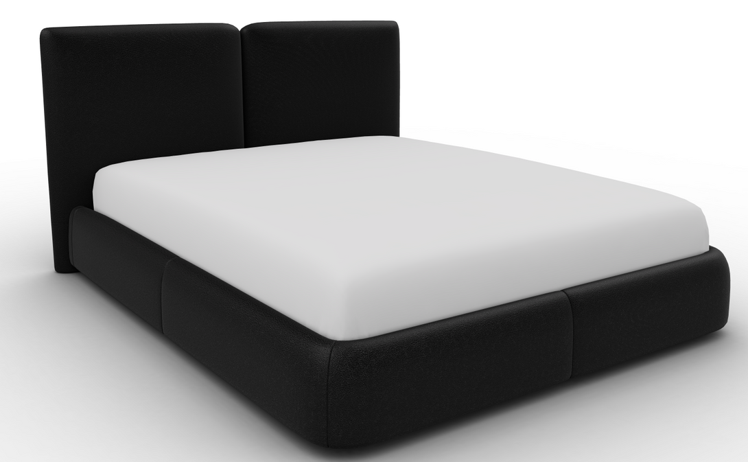 Lit Calligaris CS6088 Magenta avec tête de lit tapissée-18