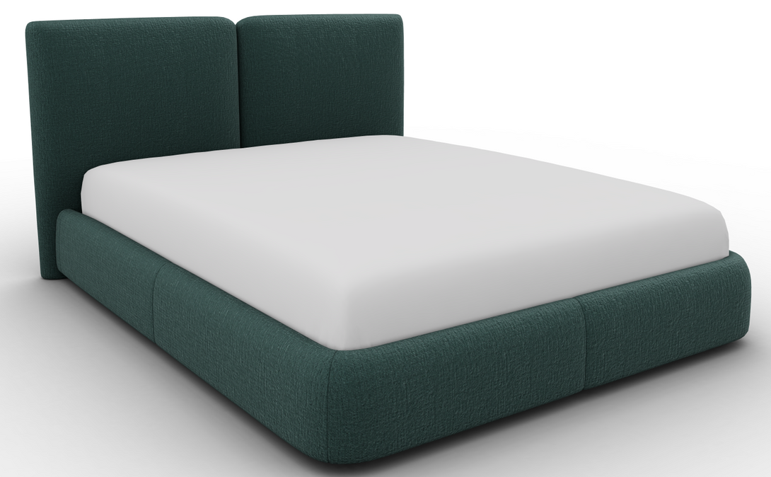 Lit Calligaris CS6088 Magenta avec tête de lit tapissée-29