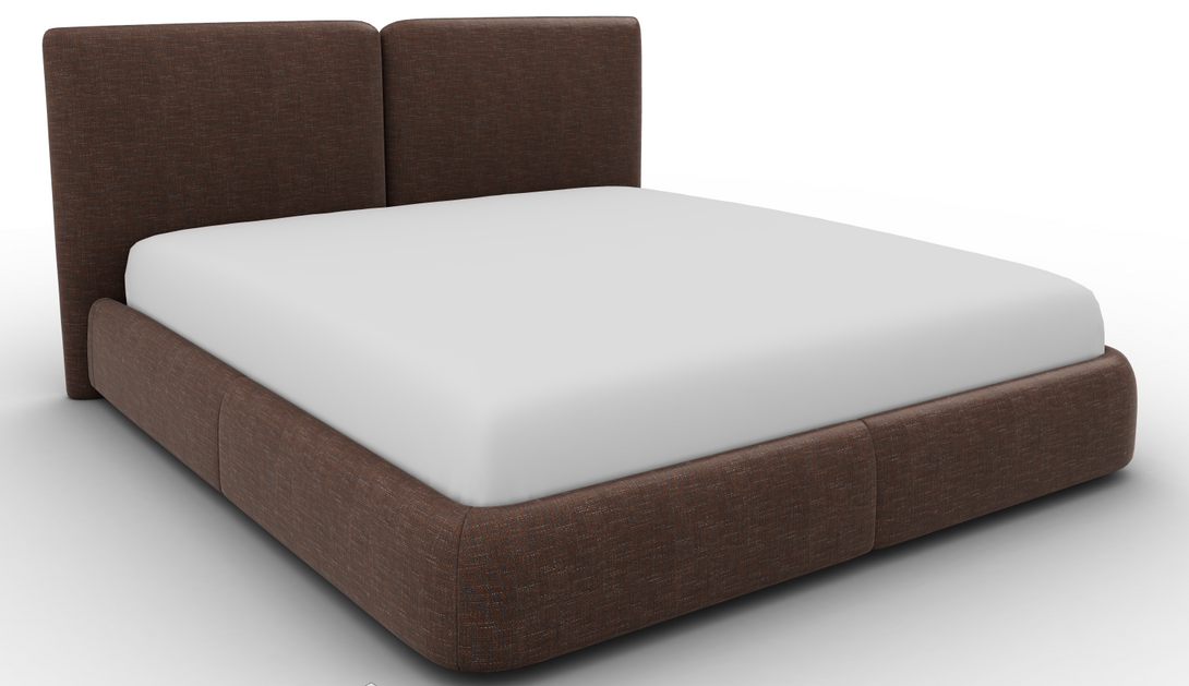 Lit Calligaris CS6088 Magenta avec tête de lit tapissée-36