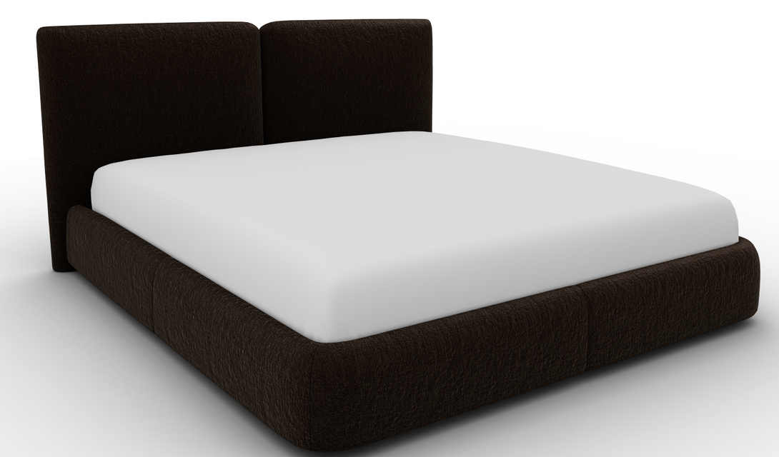 Lit Calligaris CS6088 Magenta avec tête de lit tapissée-41
