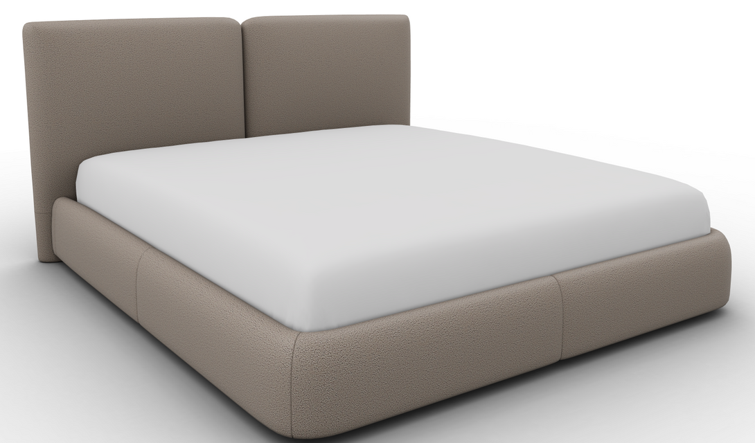 Lit Calligaris CS6088 Magenta avec tête de lit tapissée-43