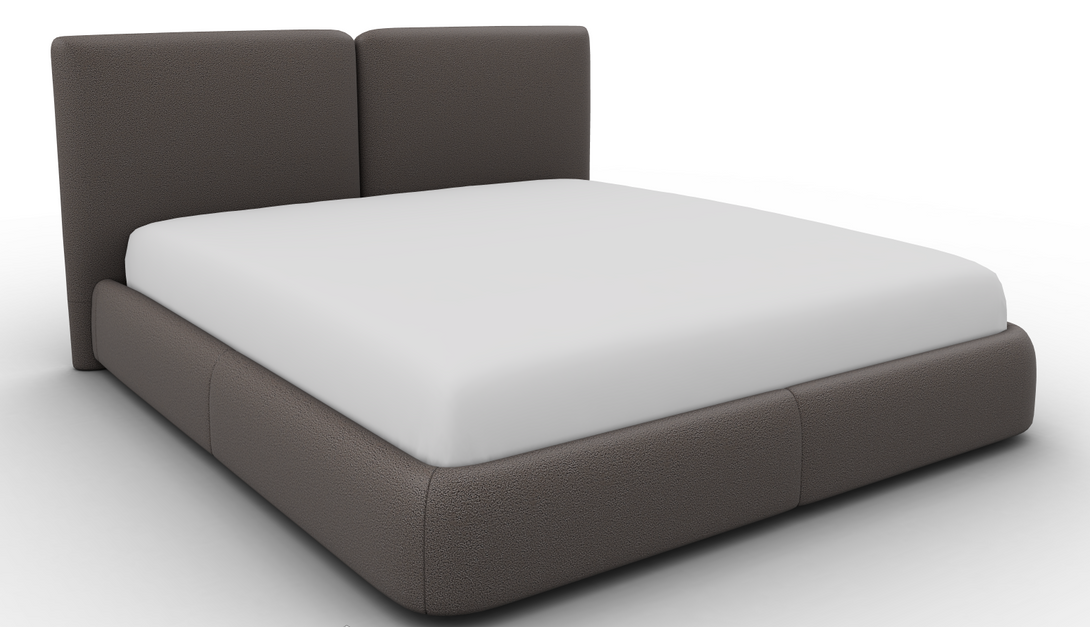 Lit Calligaris CS6088 Magenta avec tête de lit tapissée-44