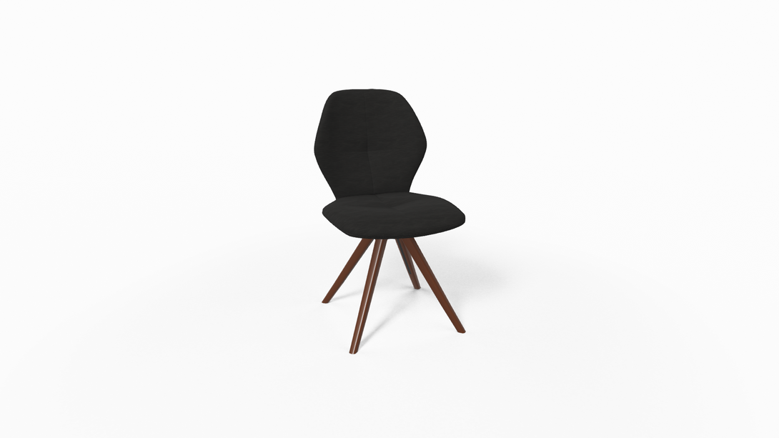 Mobitec Chaise Mood 91 - M0910 Tissu avec pieds inclinés en bois-91