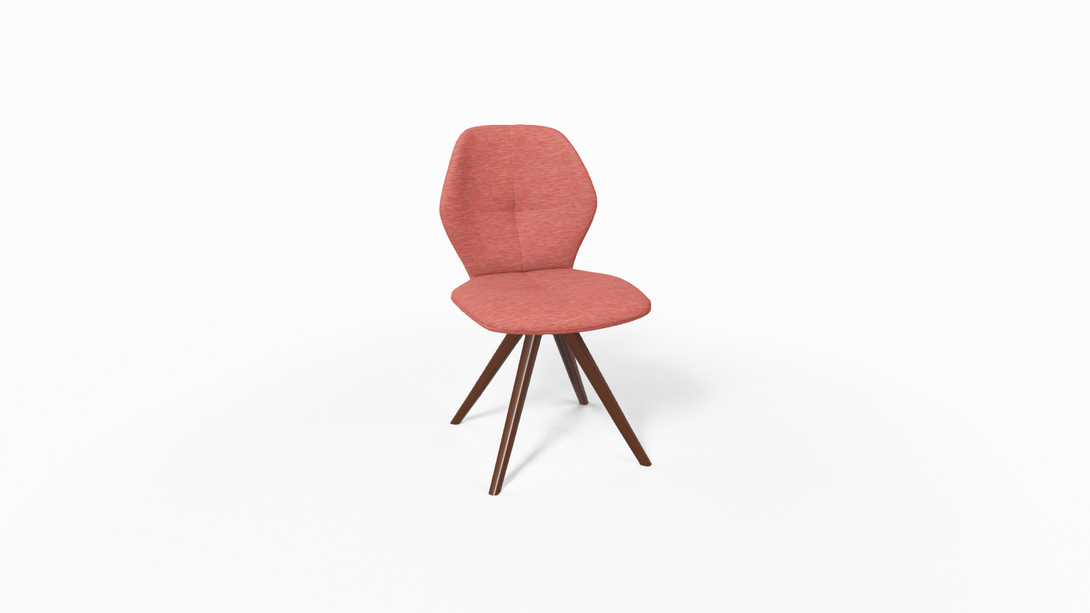 Mobitec Chaise Mood 91 - M0910 Tissu avec pieds inclinés en bois-78