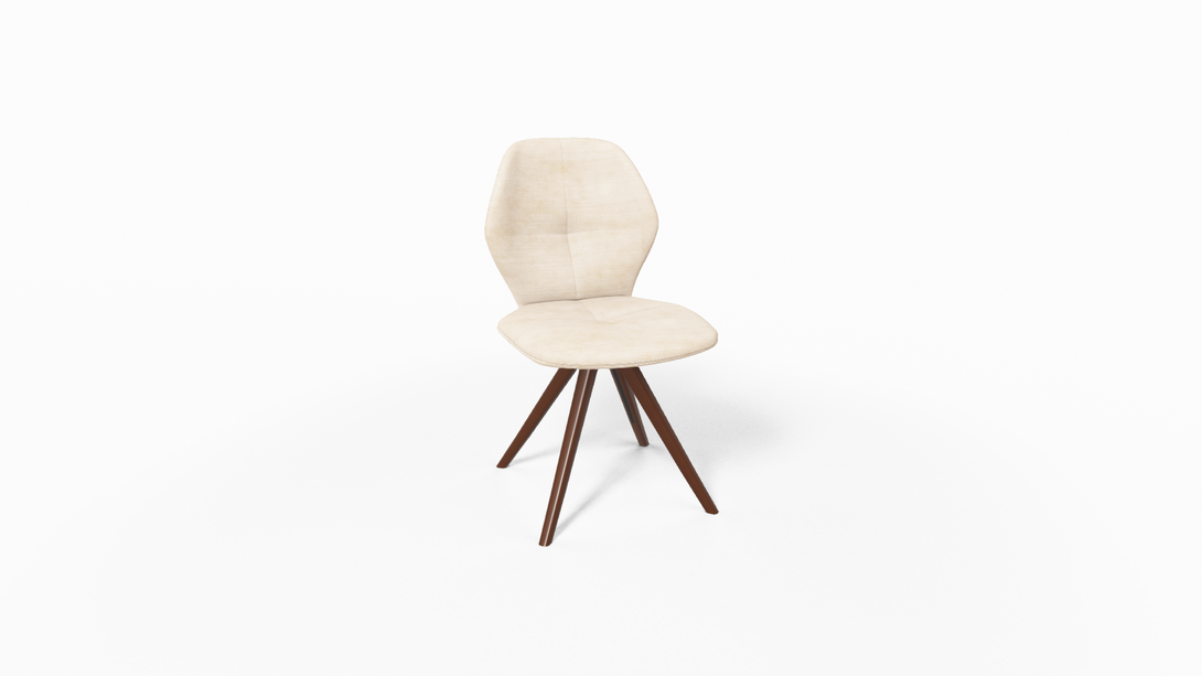 Mobitec Chaise Mood 91 - M0910 Tissu avec pieds inclinés en bois-97