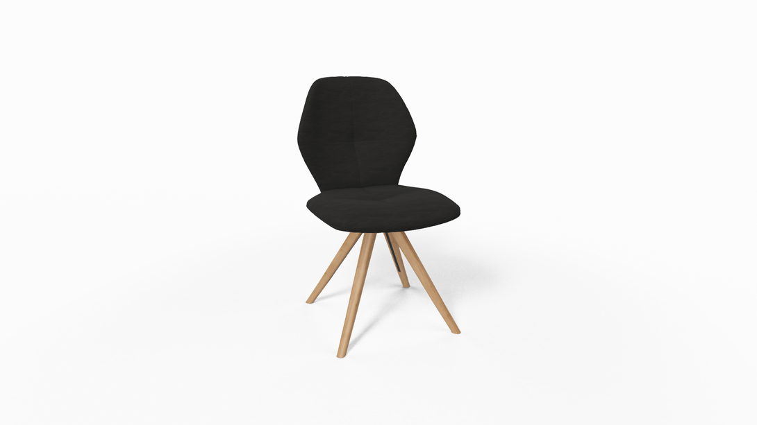 Mobitec Chaise Mood 91 - M0910 Tissu avec pieds inclinés en bois-16