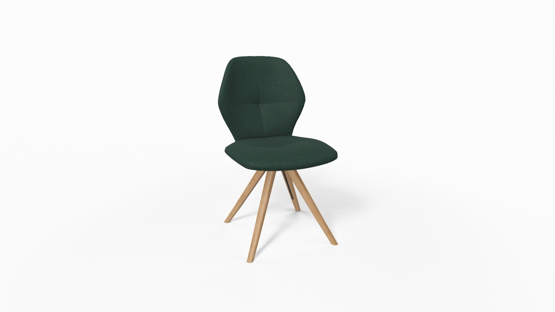 Mobitec Chaise Mood 91 - M0910 Tissu avec pieds inclinés en bois-06