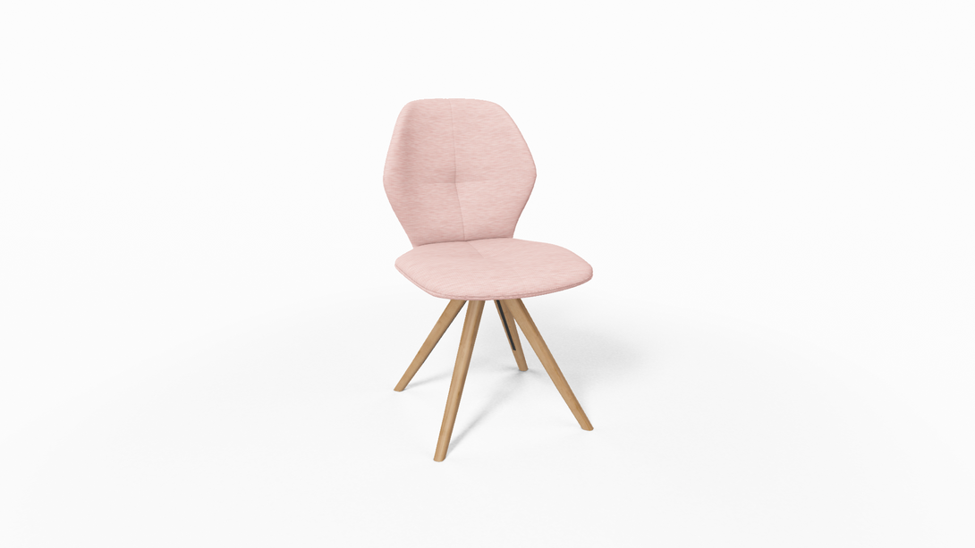 Mobitec Chaise Mood 91 - M0910 Tissu avec pieds inclinés en bois-04
