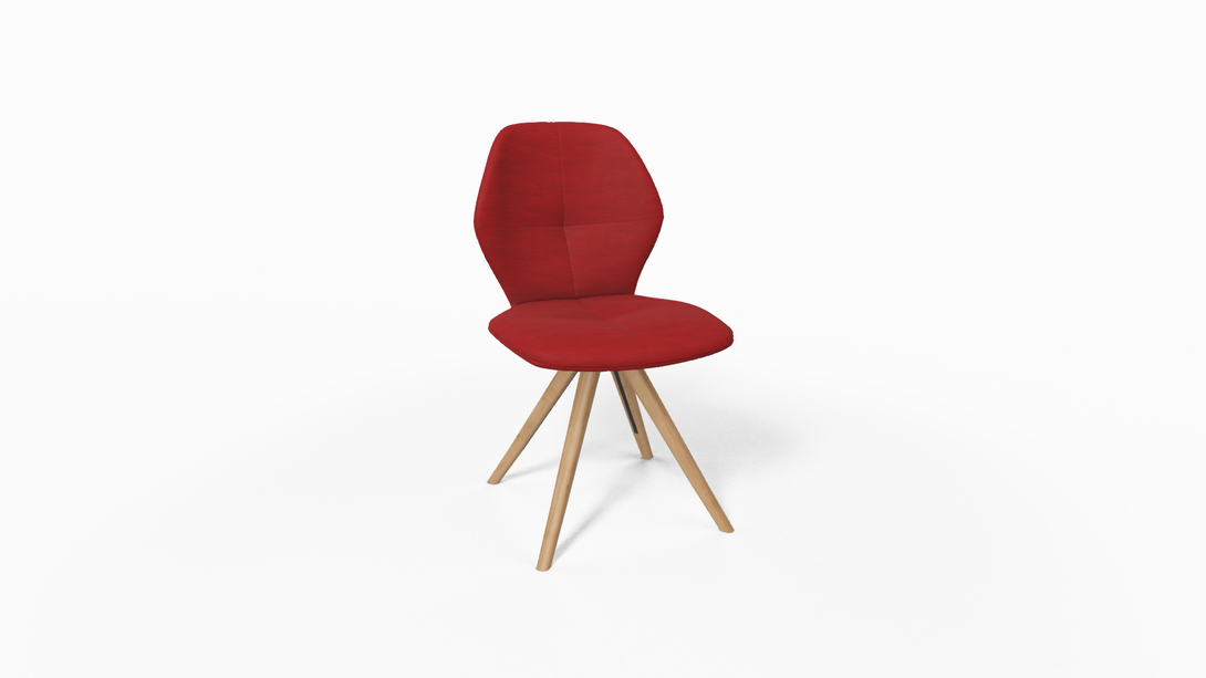 Mobitec Chaise Mood 91 - M0910 Tissu avec pieds inclinés en bois-24