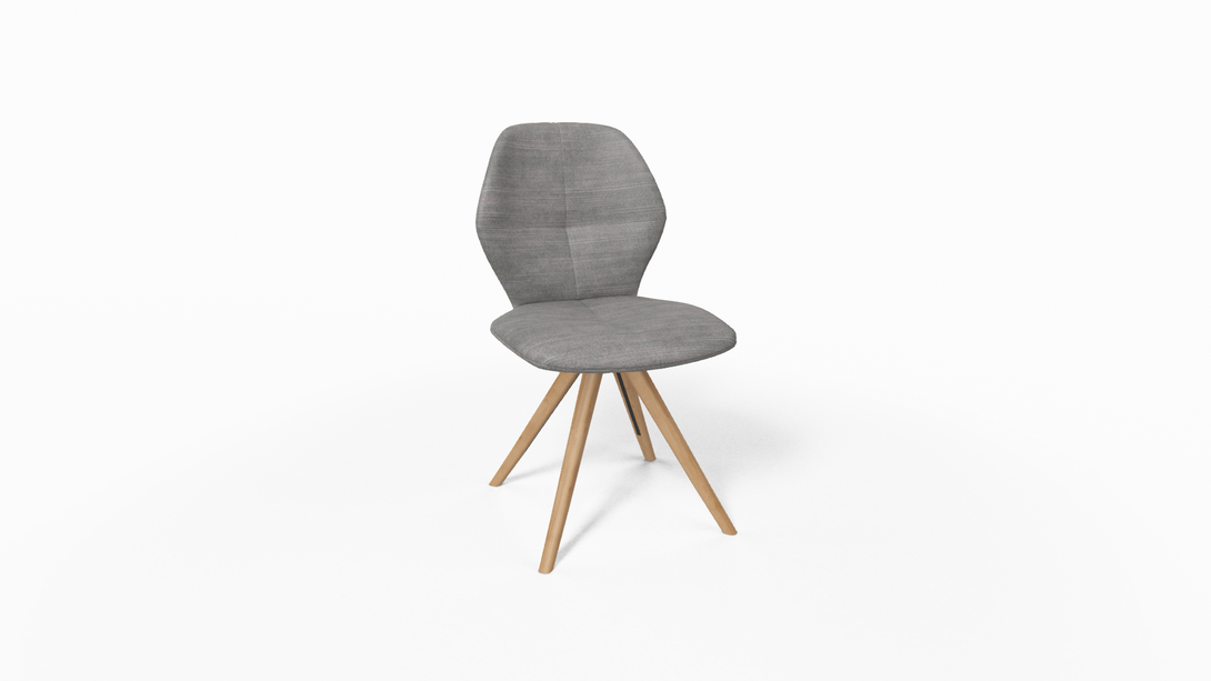 Mobitec Chaise Mood 91 - M0910 Tissu avec pieds inclinés en bois-17