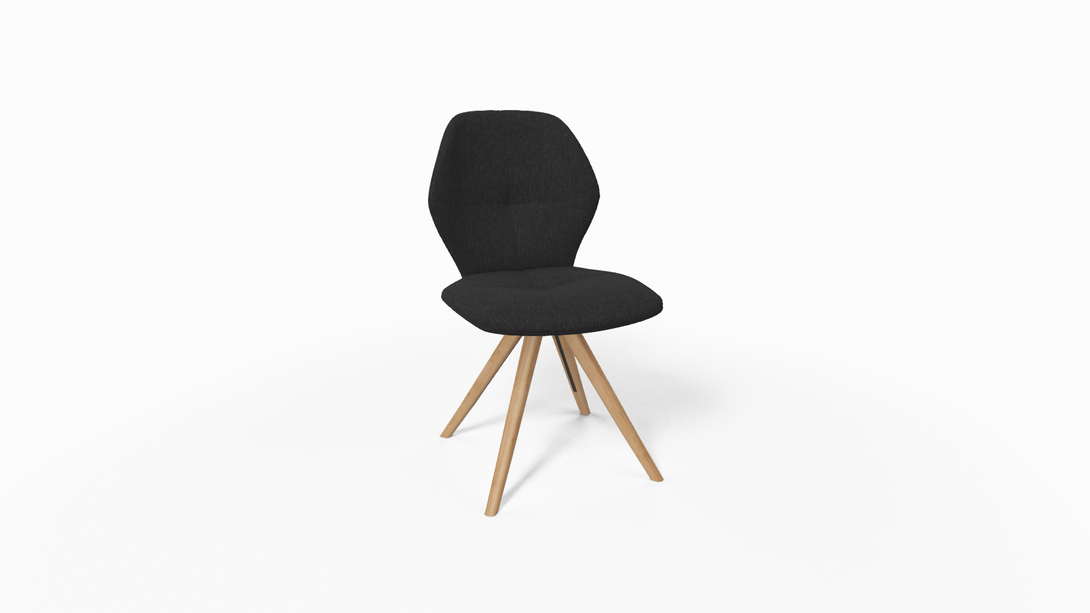 Mobitec Chaise Mood 91 - M0910 Tissu avec pieds inclinés en bois-15
