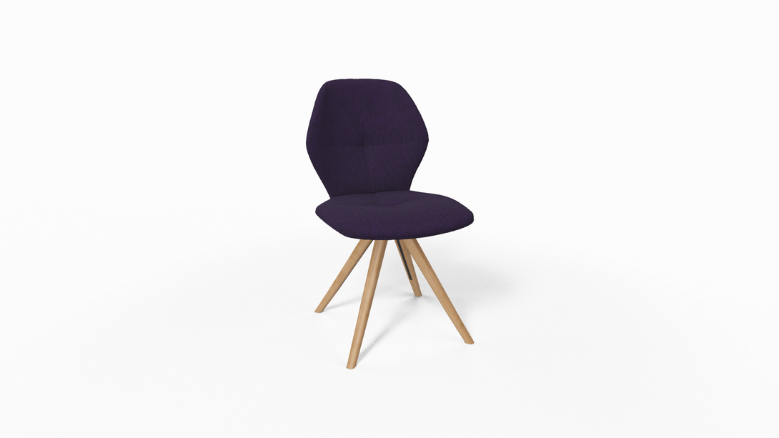 Mobitec Chaise Mood 91 - M0910 Tissu avec pieds inclinés en bois-10