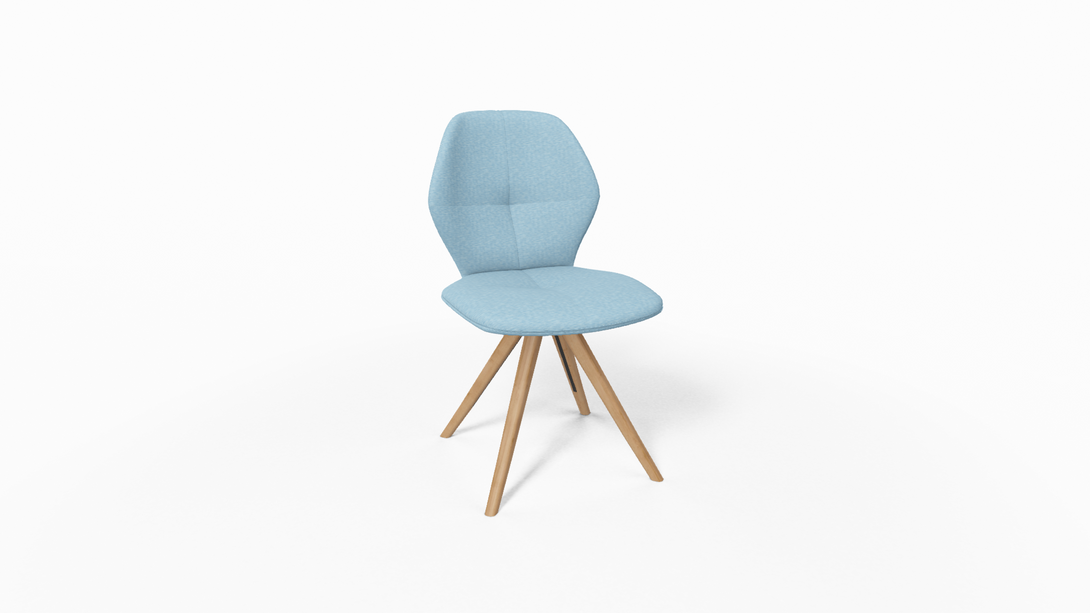 Mobitec Chaise Mood 91 - M0910 Tissu avec pieds inclinés en bois-13