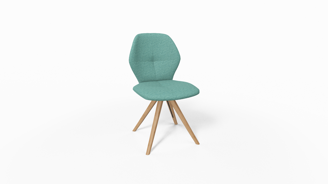 Mobitec Chaise Mood 91 - M0910 Tissu avec pieds inclinés en bois-07