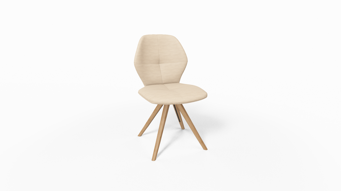 Mobitec Chaise Mood 91 - M0910 Tissu avec pieds inclinés en bois-23