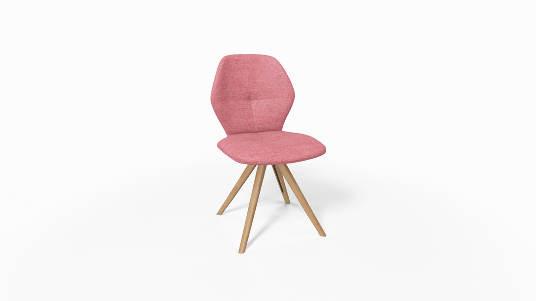 Mobitec Chaise Mood 91 - M0910 Tissu avec pieds inclinés en bois-02