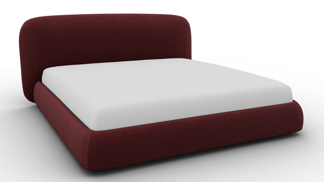 Lit Calligaris CS6090 Noa avec structure sculptée et revêtement tissu ou cuir-57
