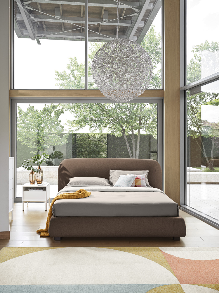 Lit Calligaris CS6090 Noa avec structure sculptée et revêtement tissu ou cuir-04