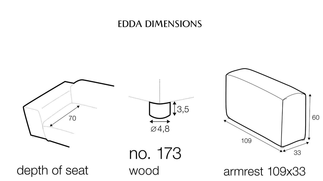 Canapé Sits - Edda (Set 2) Edda Sofa Zetel-4