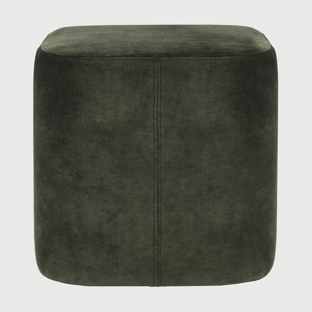 Pouf Cube Ethnicraft en Velours Italien