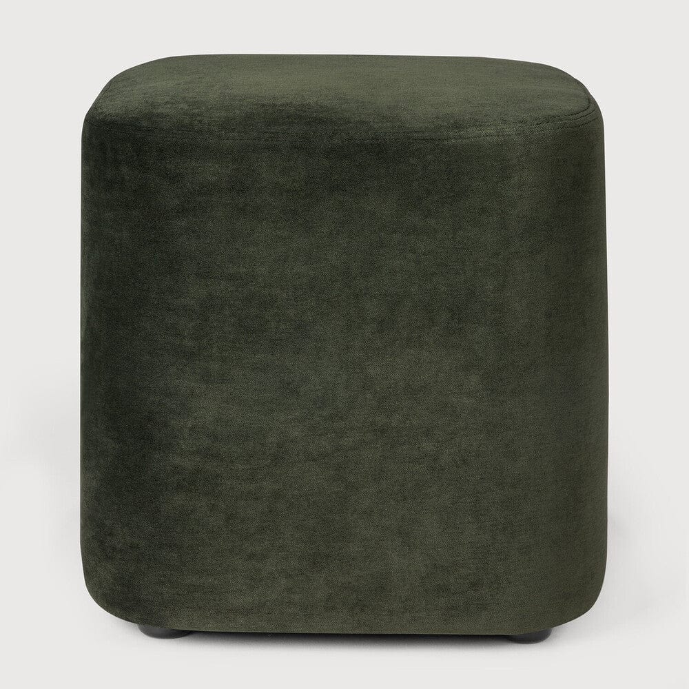 Pouf Cube Ethnicraft en Velours Italien