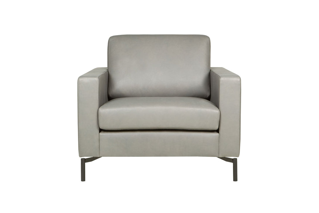 Fauteuil Sits Quattro en cuir Anline-Grey - Armchar - 11