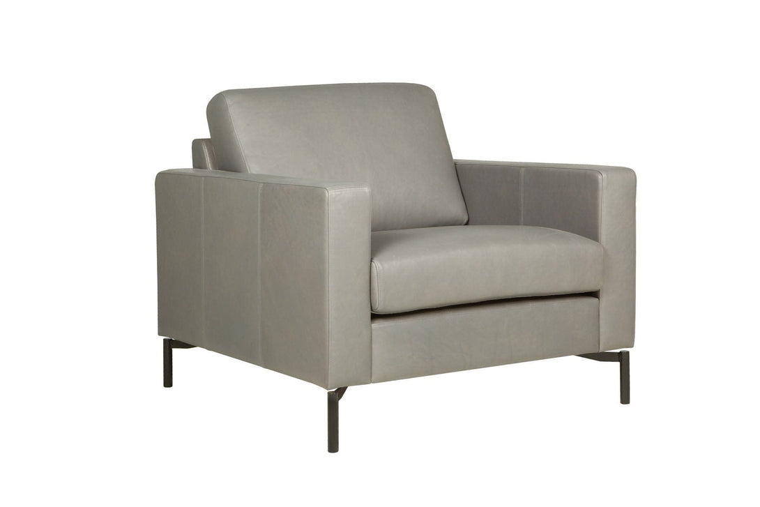 Fauteuil Sits Quattro en cuir Anline-Grey - Armchar - 10