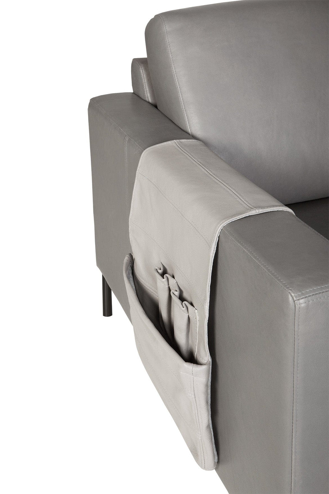Fauteuil Sits Quattro en cuir Anline-Grey - Armchar - 06