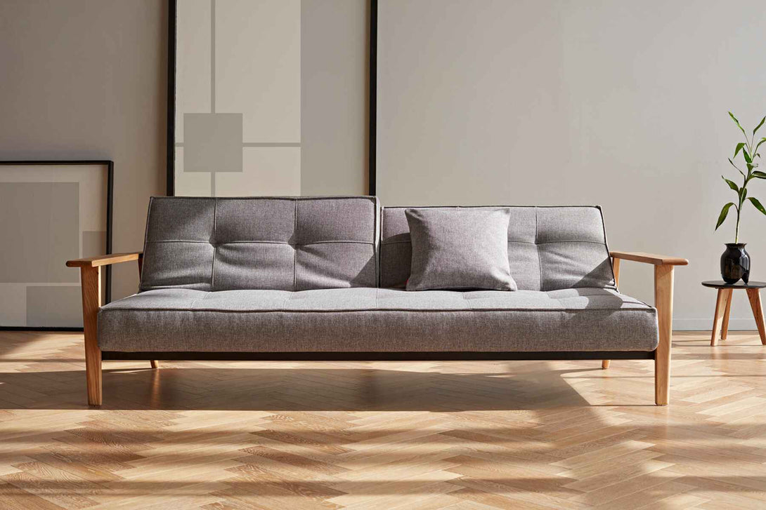 Canapé-lit Innovation Living Splitback Frej Sofa Bed Oak - Slaapbank-43