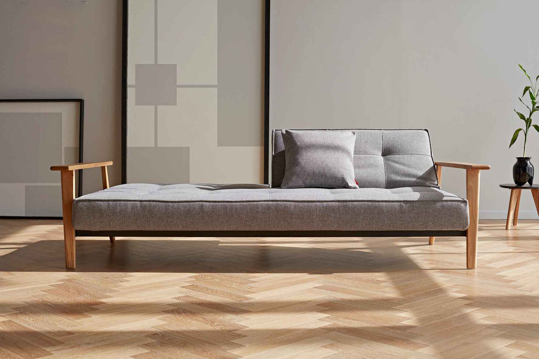 Canapé-lit Innovation Living Splitback Frej Sofa Bed Oak - Slaapbank-44