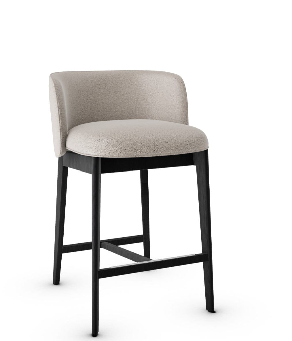 Tabouret Calligaris - Abrey (Pieds en bois) CS2042 avec assise rembourrée et cadre en bois-19