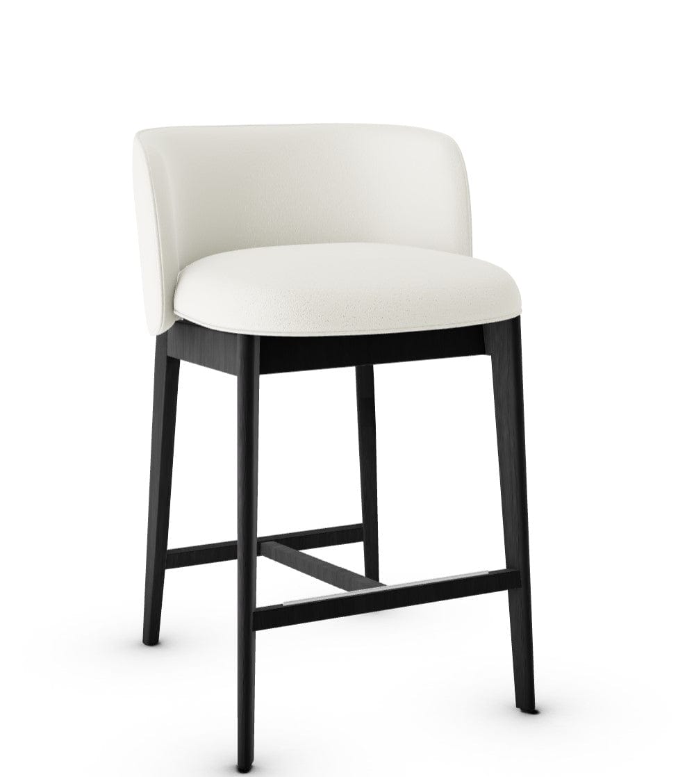 Tabouret Calligaris - Abrey (Pieds en bois) CS2042 avec assise rembourrée et cadre en bois-18