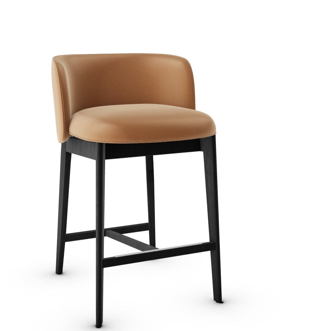 Tabouret Calligaris - Abrey (Pieds en bois) CS2042 avec assise rembourrée et cadre en bois-21