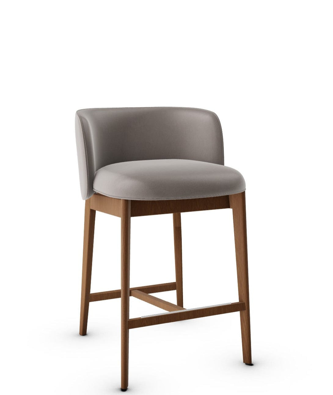 Tabouret Calligaris - Abrey (Pieds en bois) CS2042 avec assise rembourrée et cadre en bois-15