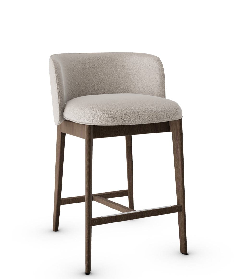 Tabouret Calligaris - Abrey (Pieds en bois) CS2042 avec assise rembourrée et cadre en bois-24