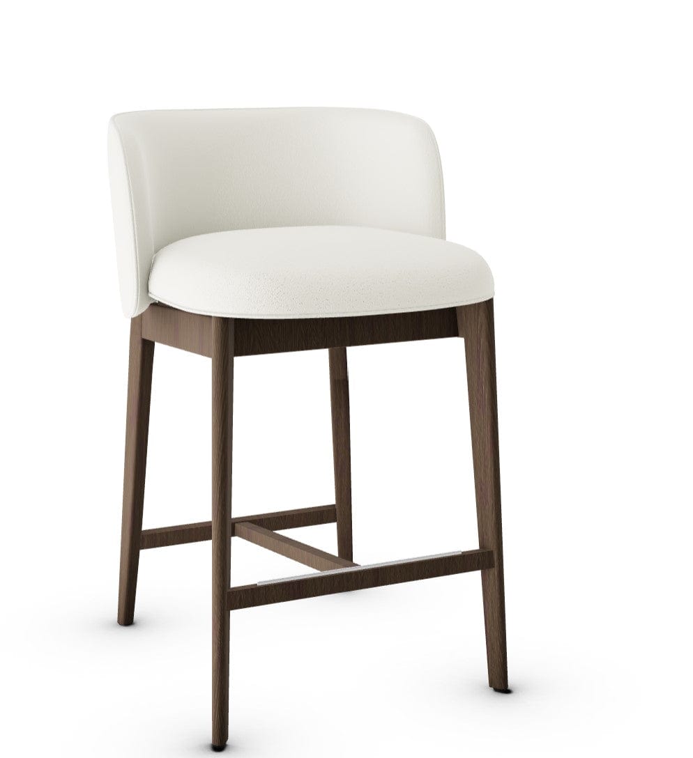 Tabouret Calligaris - Abrey (Pieds en bois) CS2042 avec assise rembourrée et cadre en bois-23