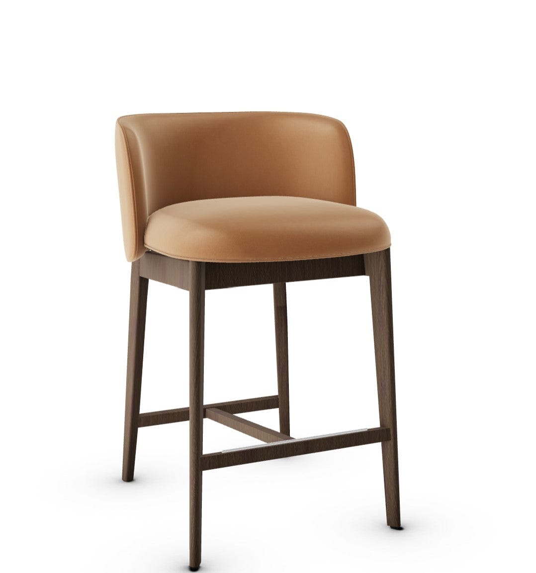 Tabouret Calligaris - Abrey (Pieds en bois) CS2042 avec assise rembourrée et cadre en bois-26