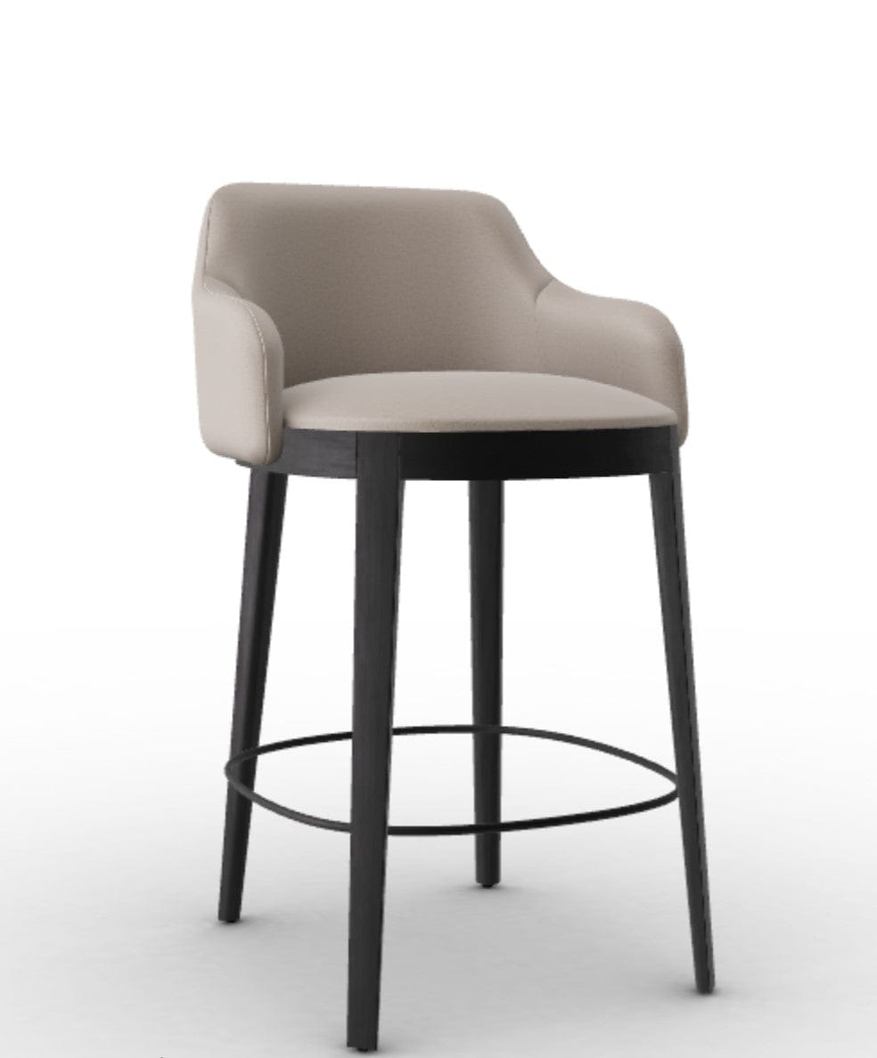 Tabouret Calligaris - Adel (Pieds en bois) CS2200 avec assise rembourrée et cadre en bois-13