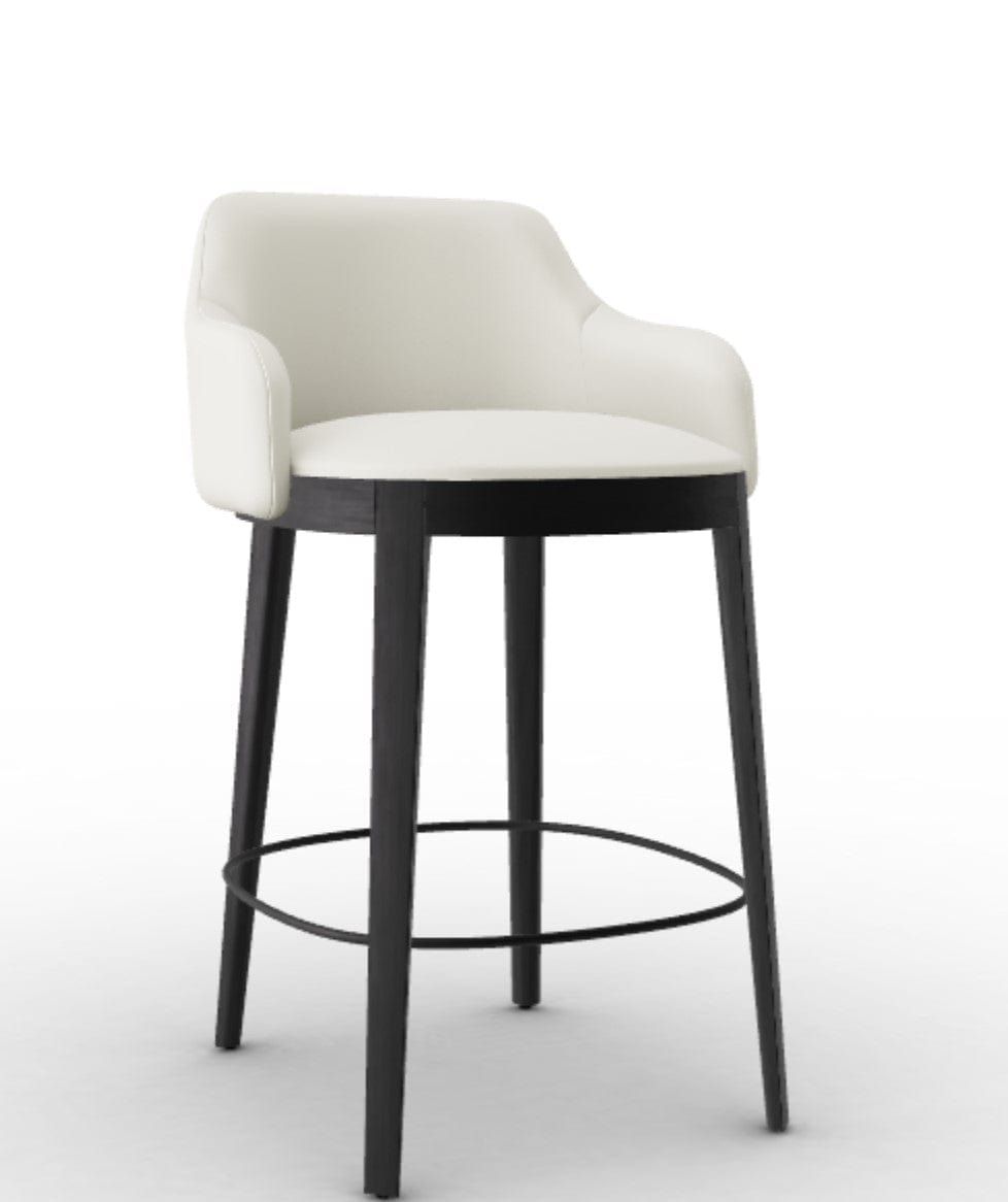 Tabouret Calligaris - Adel (Pieds en bois) CS2200 avec assise rembourrée et cadre en bois-12