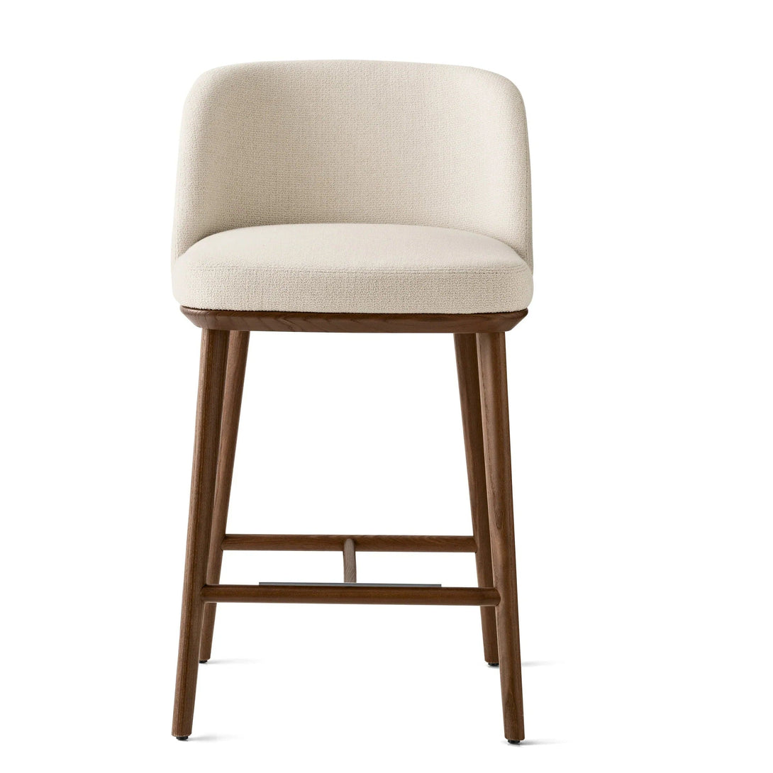 Tabouret Calligaris - Foyer CS2072 en bois de frêne avec assise rembourrée-1